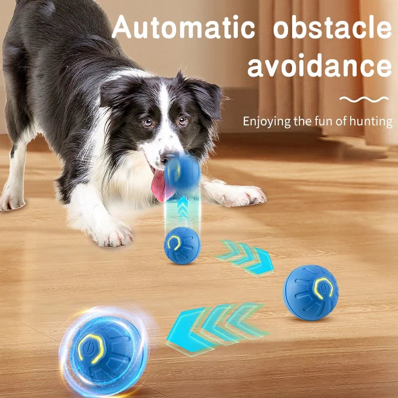 Smart Dog Toy Ball Electronic Pet Toy Interactive Dog Ball USB Moving Pet Toy Bouncing Dog Toy LED Pet Toy Automatic Dog Ball Puppy Birthday Gift Interactive Cat Toy Durable Dog Toy Chew-Resistant Pet Toy Mentally Stimulating Pet Toy Long Battery Life Dog Toy Obstacle Avoidance Pet Toy Safe and Non-Toxic Dog Toy